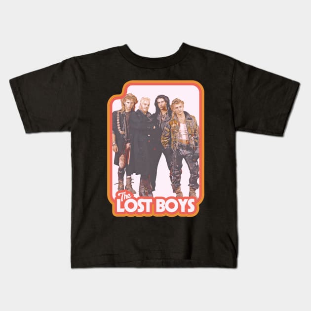 The Lost Boys Retro Fade Kids T-Shirt by darklordpug